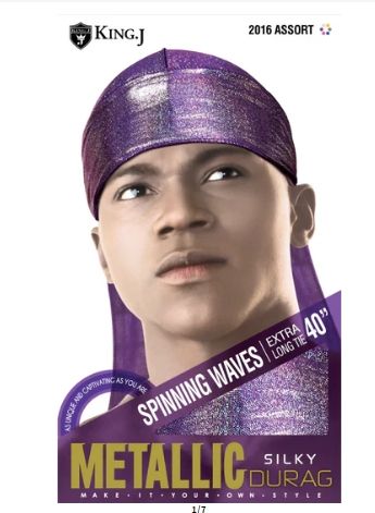 King.J Metallic Durag