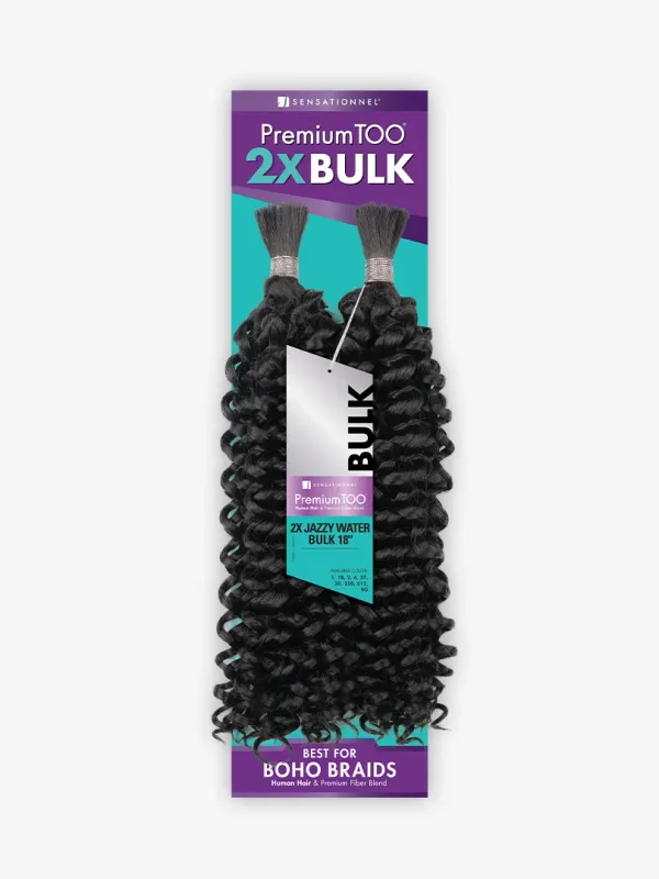 Sensationnel Premium Too-2X Jazzy Water Bulk 18″