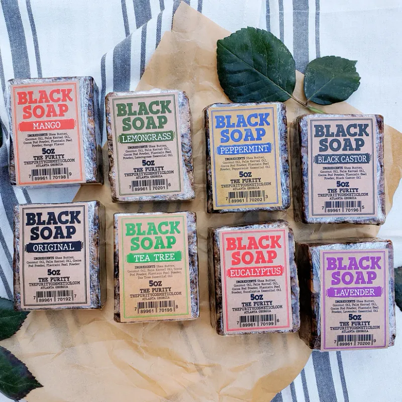 The Purity Cosmetics Black Soap 5oz