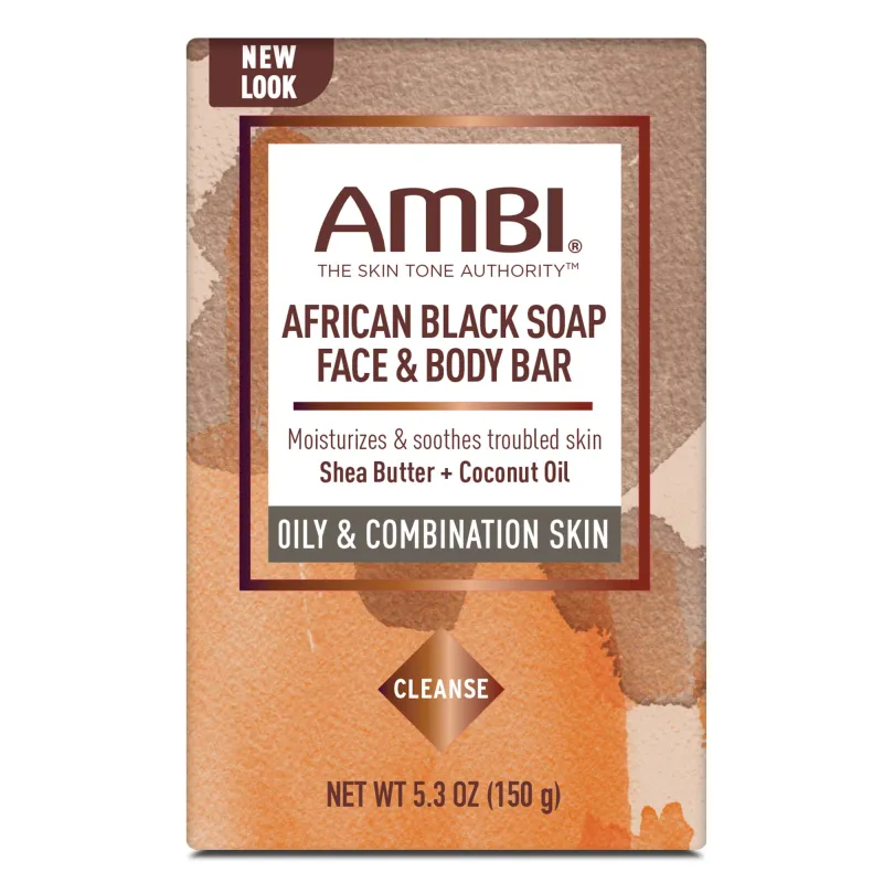 Ambi African Black Soap Face &amp; Body Bar