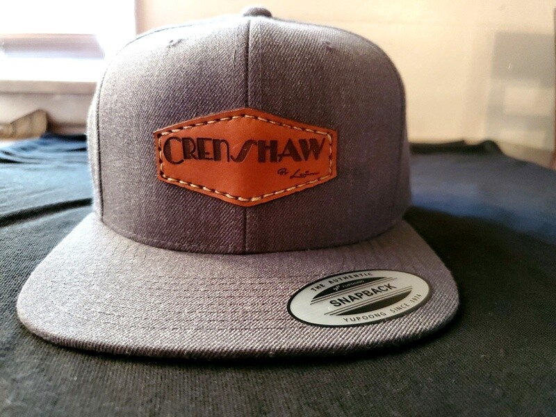 Leather Patch Hat - Dark Grey