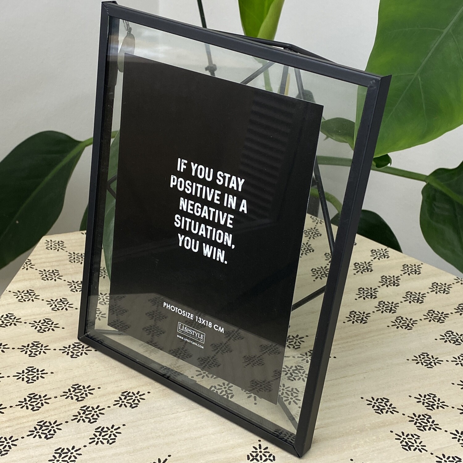 Glas Bilderrahmen / Schwarz