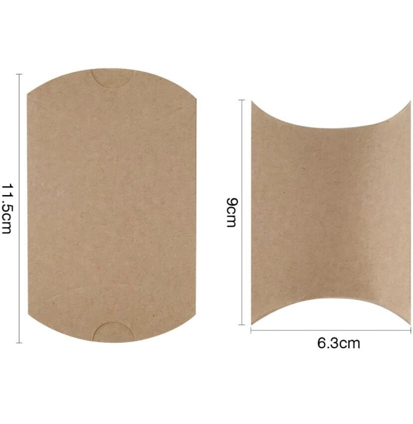 Kraftpapier Schachteln Klein (5er Pakete)