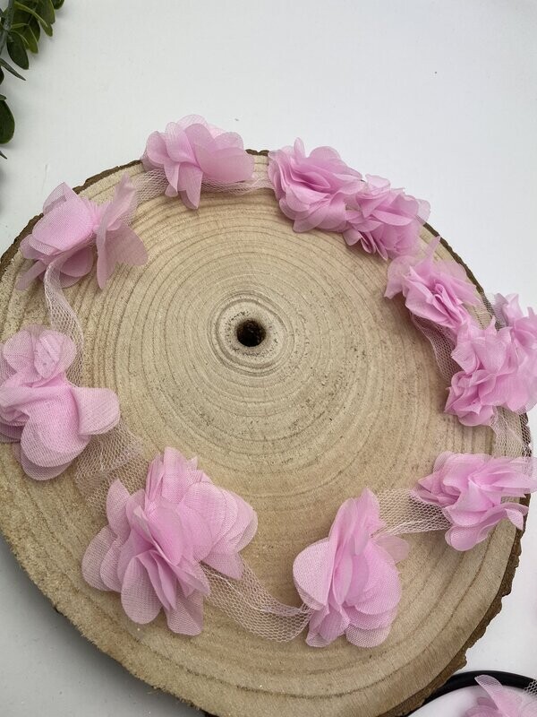 Laserschnitt Blumen 10 stück (Rosa)