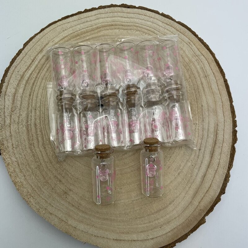 Baby Mini Fläschen 12paket  (Rosa)