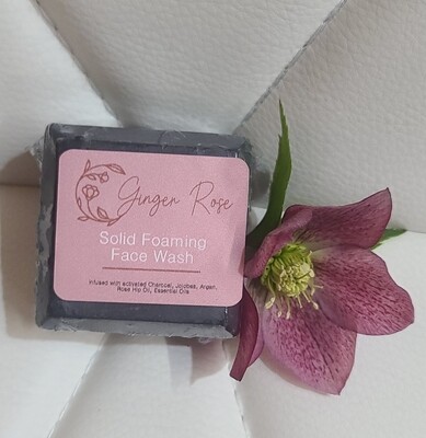 Foaming face cleansing bar