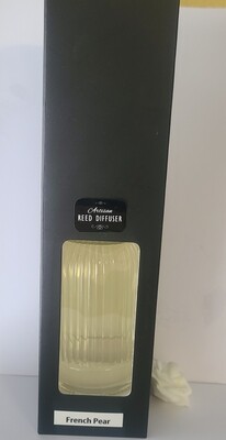 Ribbed 200ml reed defusier. French Pear