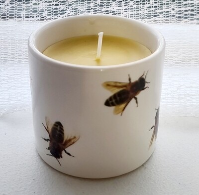 Beeswax Candle Bee jar🐝