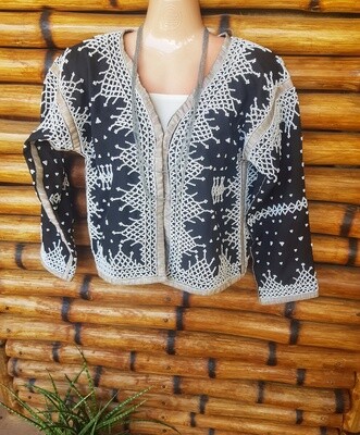 Jacket. T&#39;BOLI HAND- BEADED JACKET