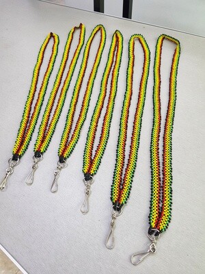 ID holder. BEADED ID HOLDER/ NECKLACE