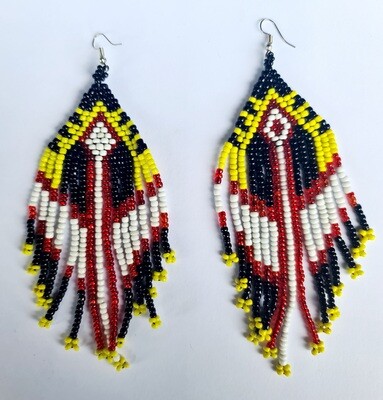 Earrings. TBOLI HAND-BEADED EARRINGS
