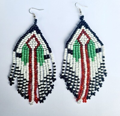 Earrings. TBOLI HAND-BEADED EARRINGS