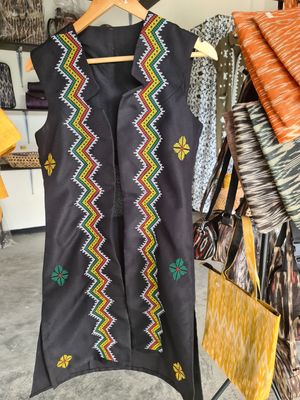 Abaya. CUSTOM TBOLI EMBROIDERED ABAYA