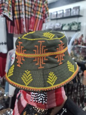 Hat. TBOLI HAND-EMBROIDERED BUCKET HAT