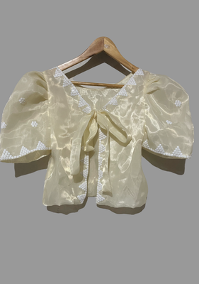 Filipiniana. CUSTOM TBOLI HAND- EMBROIDERED KIMONA/ FILIPINIANA