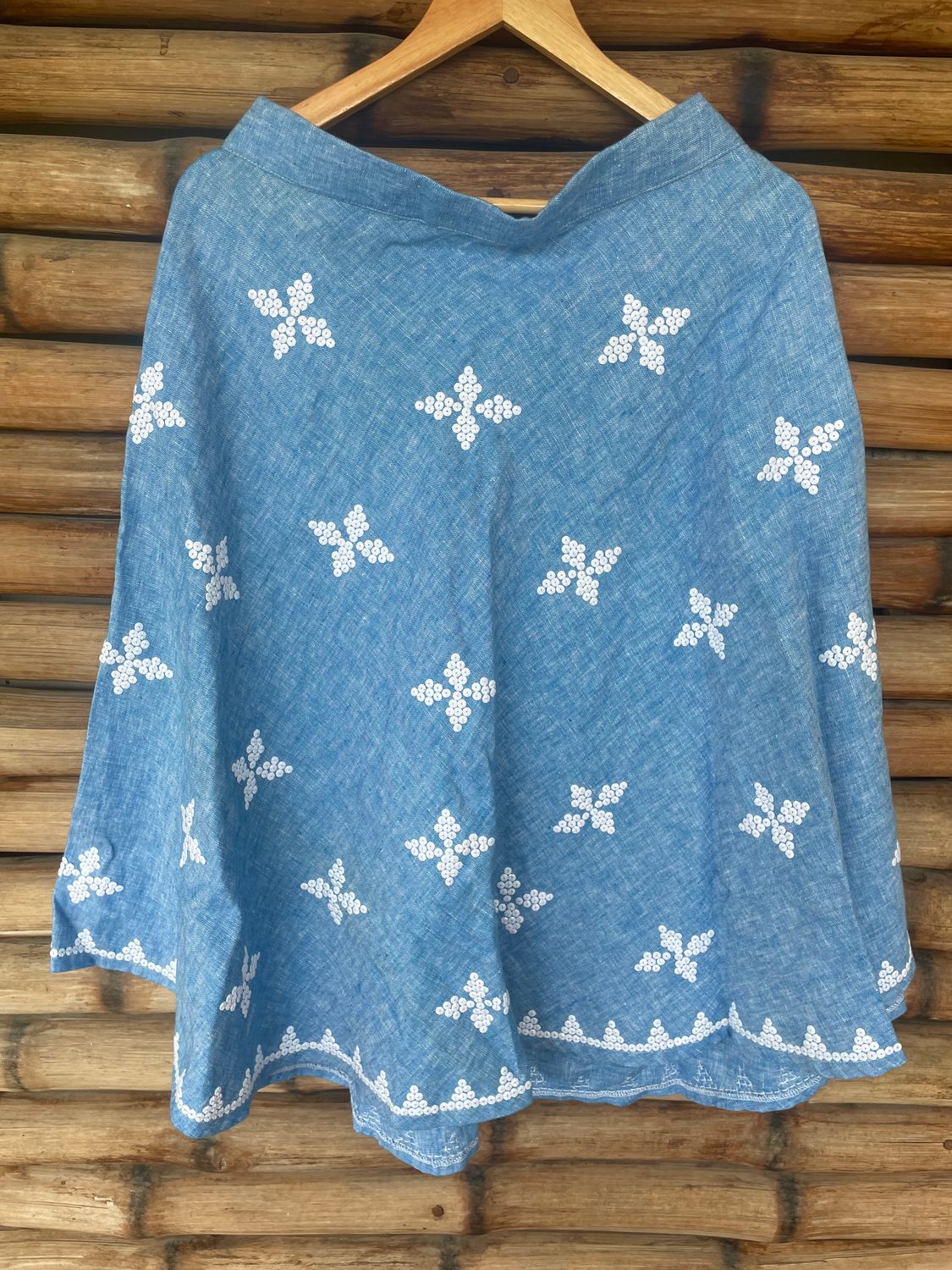 Skirt. T&#39;BOLI HAND- BEADED SKIRT