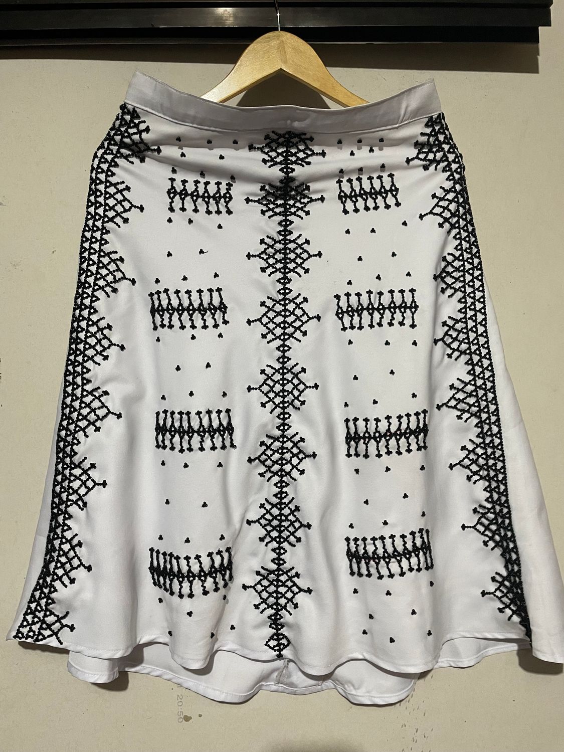 Skirt. T&#39;BOLI HAND- BEADED SKIRT