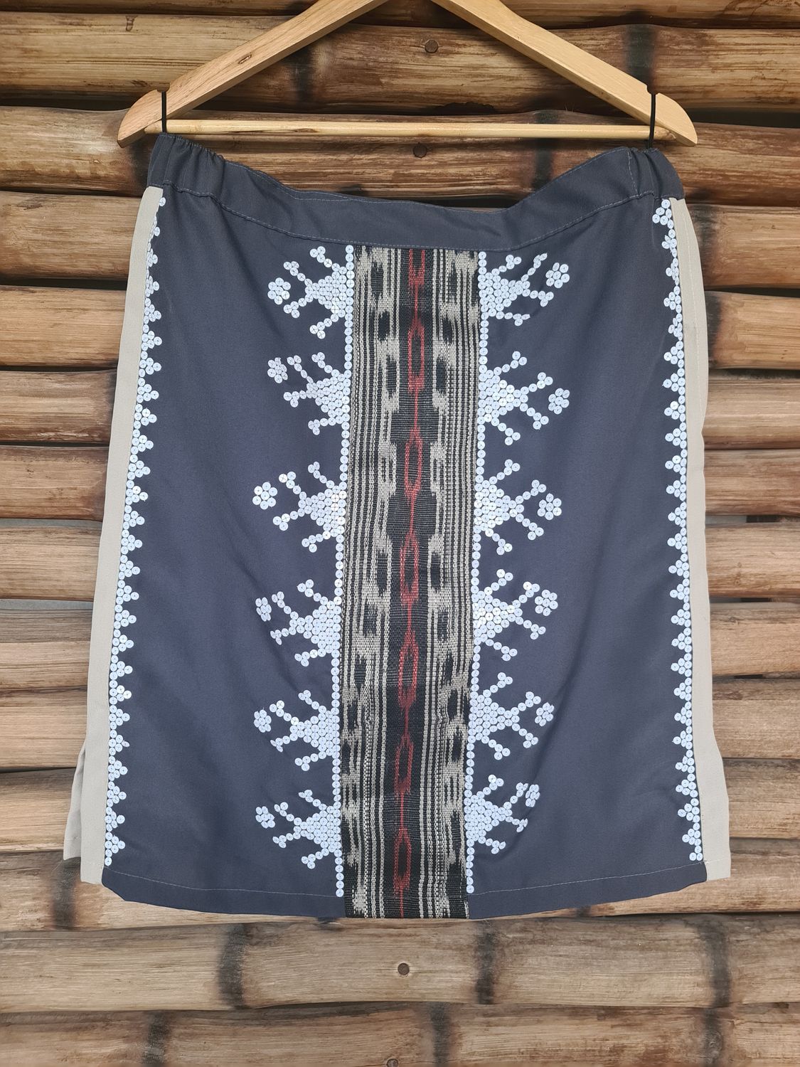 Skirt.  T&#39;BOLI TNALAK AND BEADED SKIRT