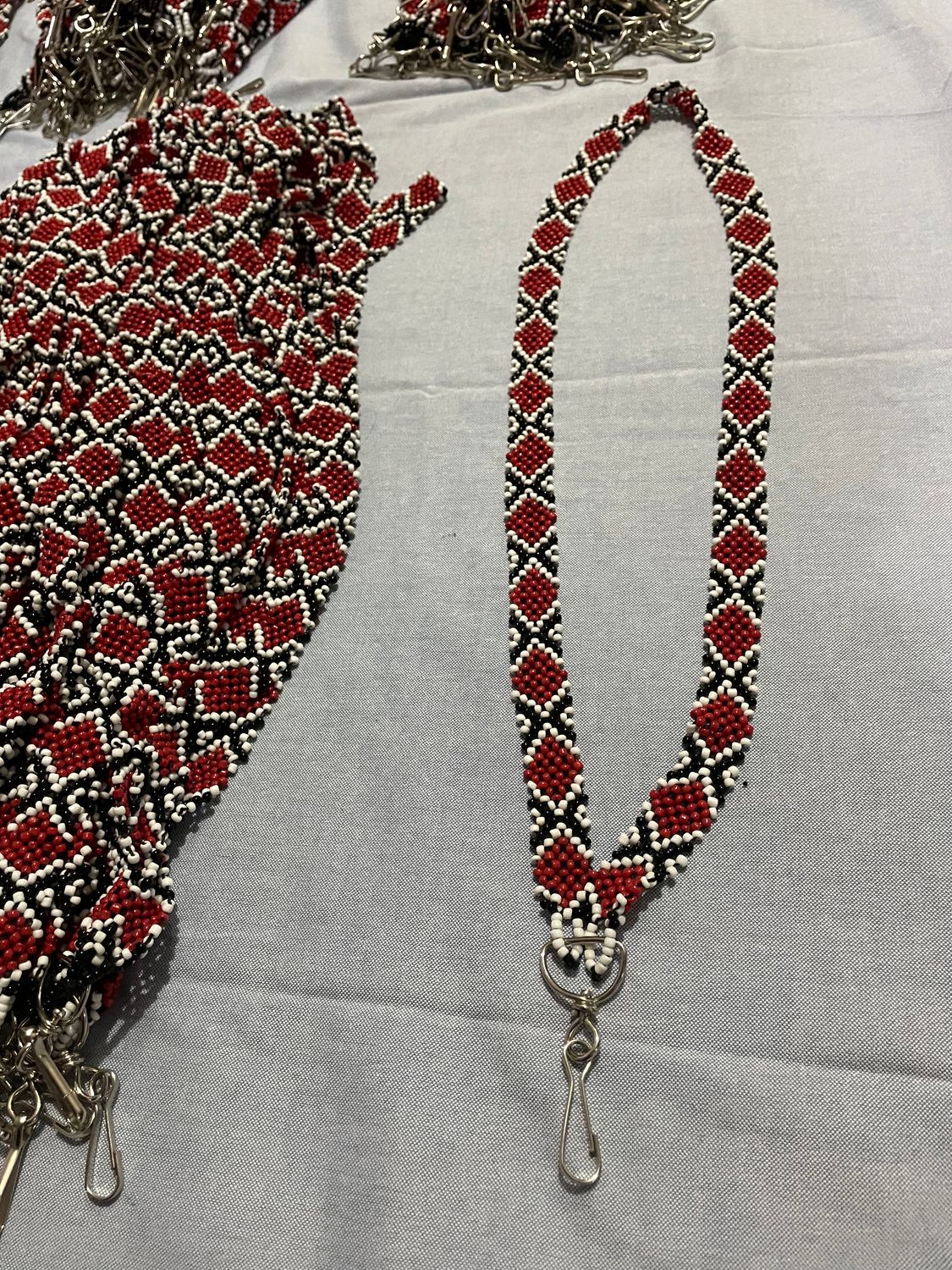 ID holder. BEADED ID HOLDER/ NECKLACE