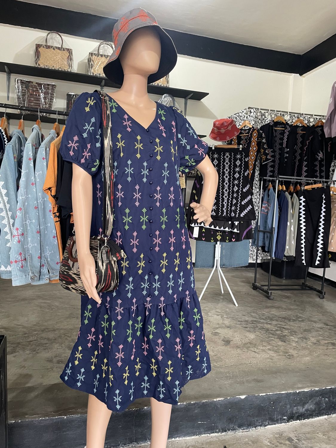 Dress. TBOLI EMBROIDERED DRESS