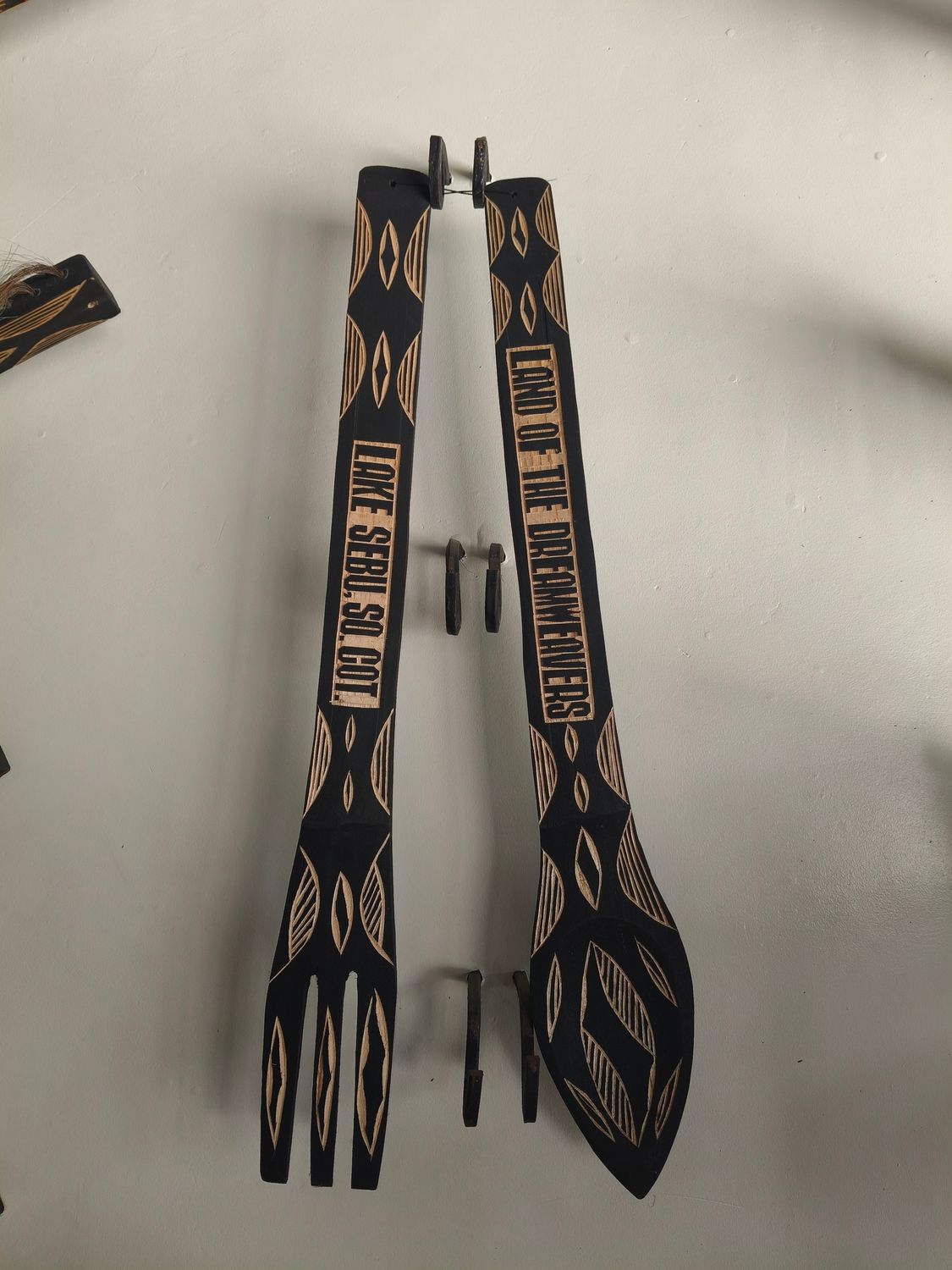 Token. Wooden Spoon and Fork House Decor