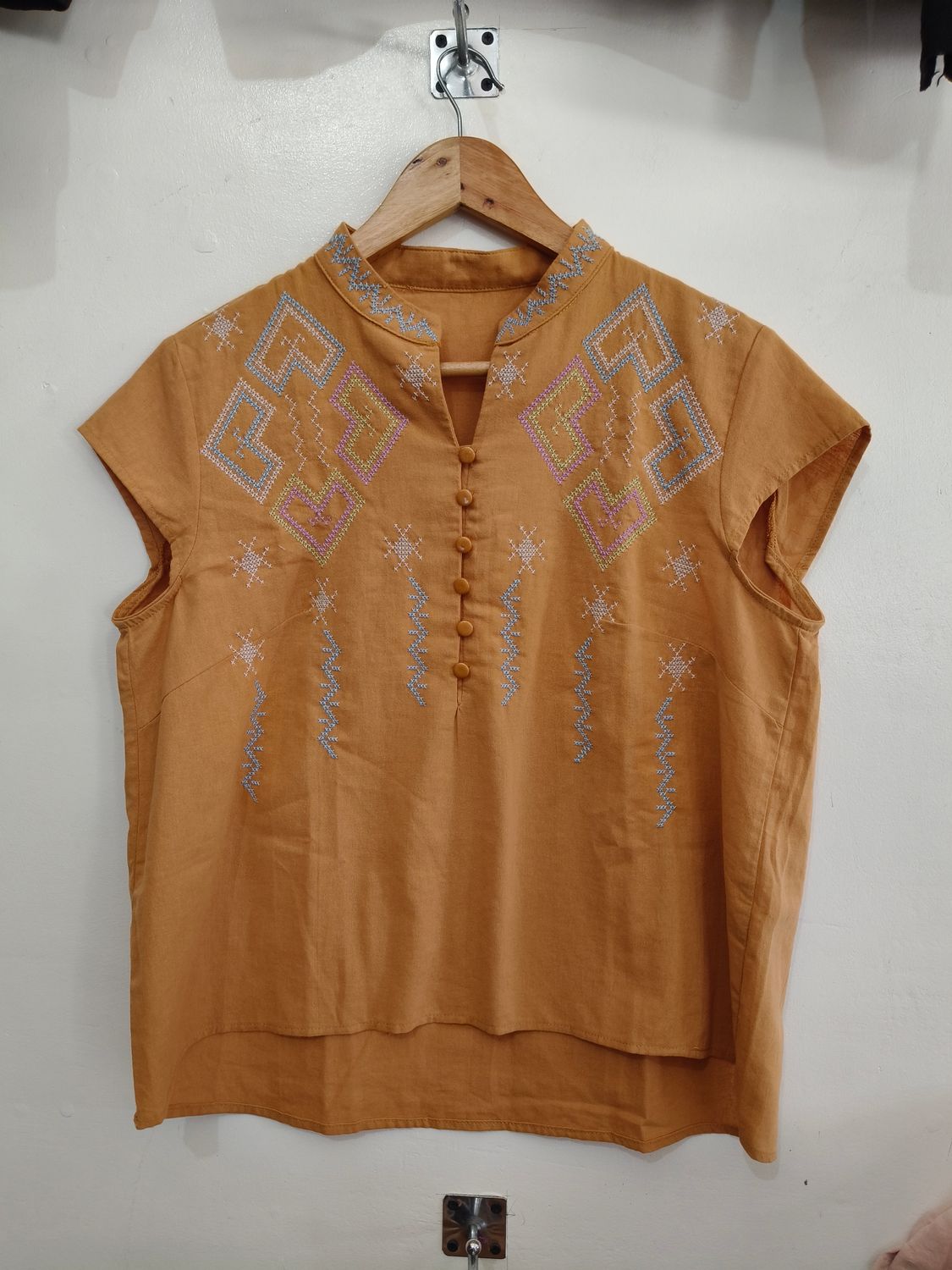 Blouse. T&#39;BOLI HAND-EMBROIDERED BLOUSE