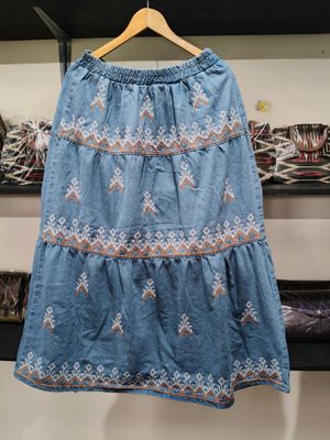 Skirt.  T&#39;BOLI HAND- EMBROIDERED SKIRT