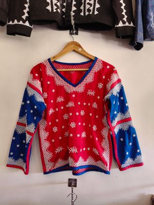 Blouse. TBOLI HAND-BEADED BLOUSE