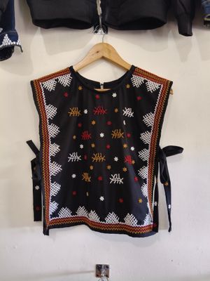 Blouse. TBOLI HAND-BEADED TOP