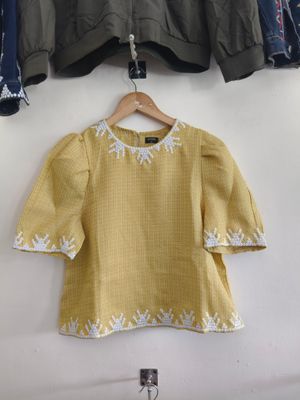 Blouse. TBOLI HAND-BEADED BLOUSE