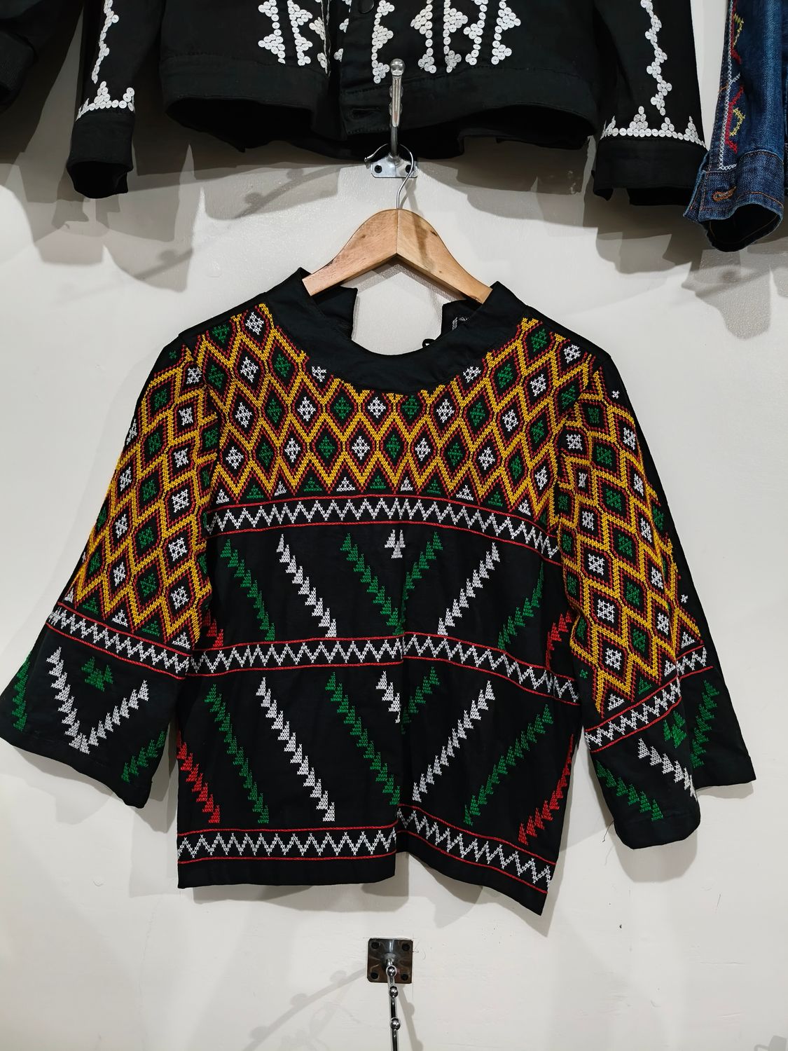 Blouse. T&#39;BOLI HAND-EMBROIDERED BLOUSE