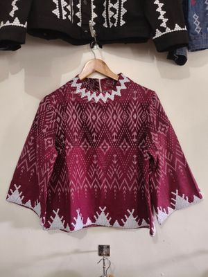 Blouse. TBOLI HAND-BEADED BLOUSE