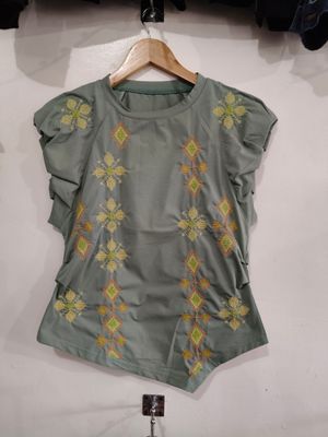 Blouse. TBOLI EMBROIDERED BLOUSE
