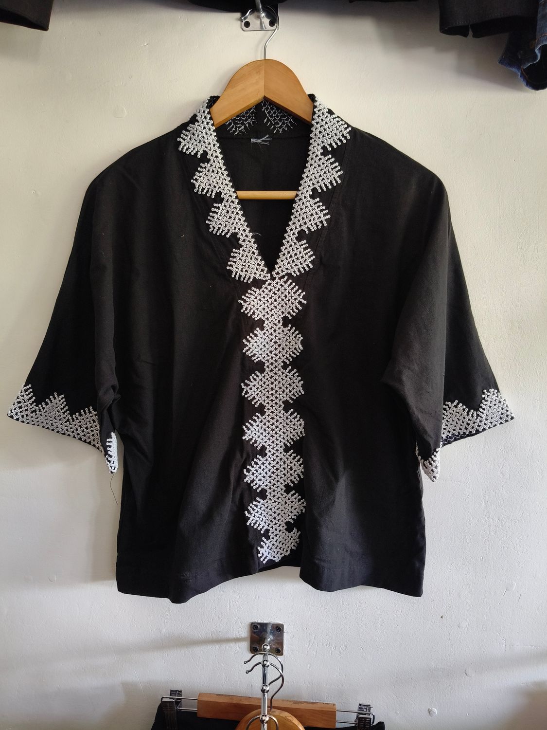 Blouse. CUSTOM B&#39;LAAN HAND- BEADED BLOUSE