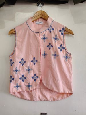 Blouse. TBOLI HAND- EMBROIDERED VEST/BLOUSE