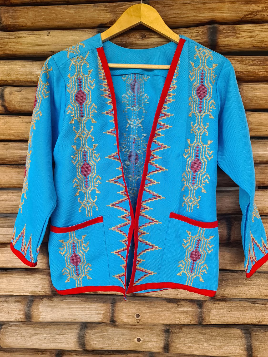 Blazer. TBOLI HAND- EMBROIDERED BLAZER