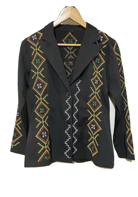 Blazer. TBOLI HAND- EMBROIDERED BLAZER