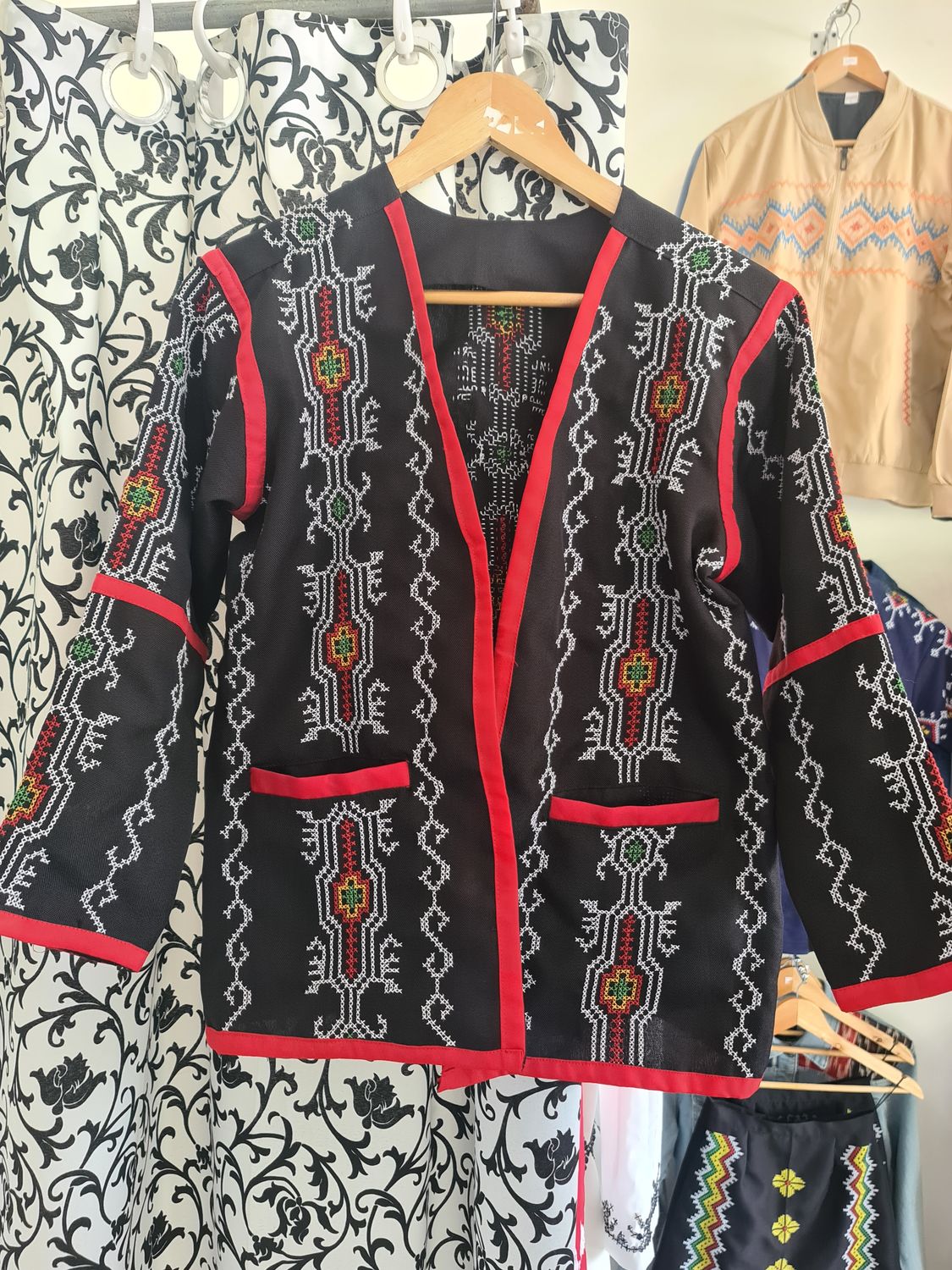 Blazer. TBOLI HAND- EMBROIDERED BLAZER