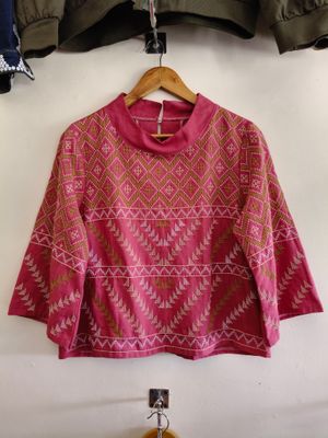 Blouse. T&#39;BOLI HAND-EMBROIDERED BLOUSE