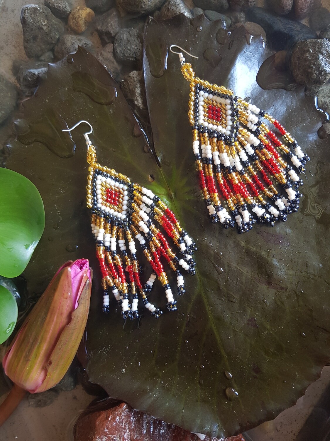 Earrings_10. LEMIMET HIKONG (Beaded Waterfall)