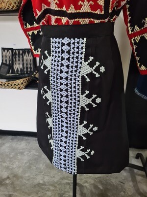 Skirt_04. T'BOLI HAND- BEADED SKIRT