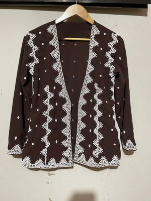 Blazer_09.  T'BOLI BEADED BLAZER.