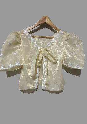 Filipiniana. CUSTOM TBOLI HAND- EMBROIDERED KIMONA/ FILIPINIANA