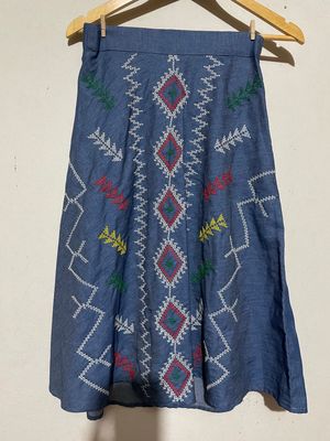Skirt_03.  T'BOLI HAND- EMBROIDERED SKIRT