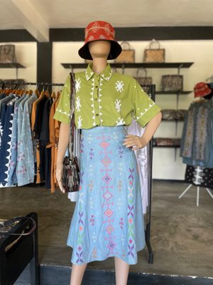 Skirt_36.  T'BOLI HAND- EMBROIDERED SKIRT