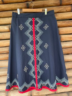 Skirt_37.  T'BOLI HAND- EMBROIDERED SKIRT