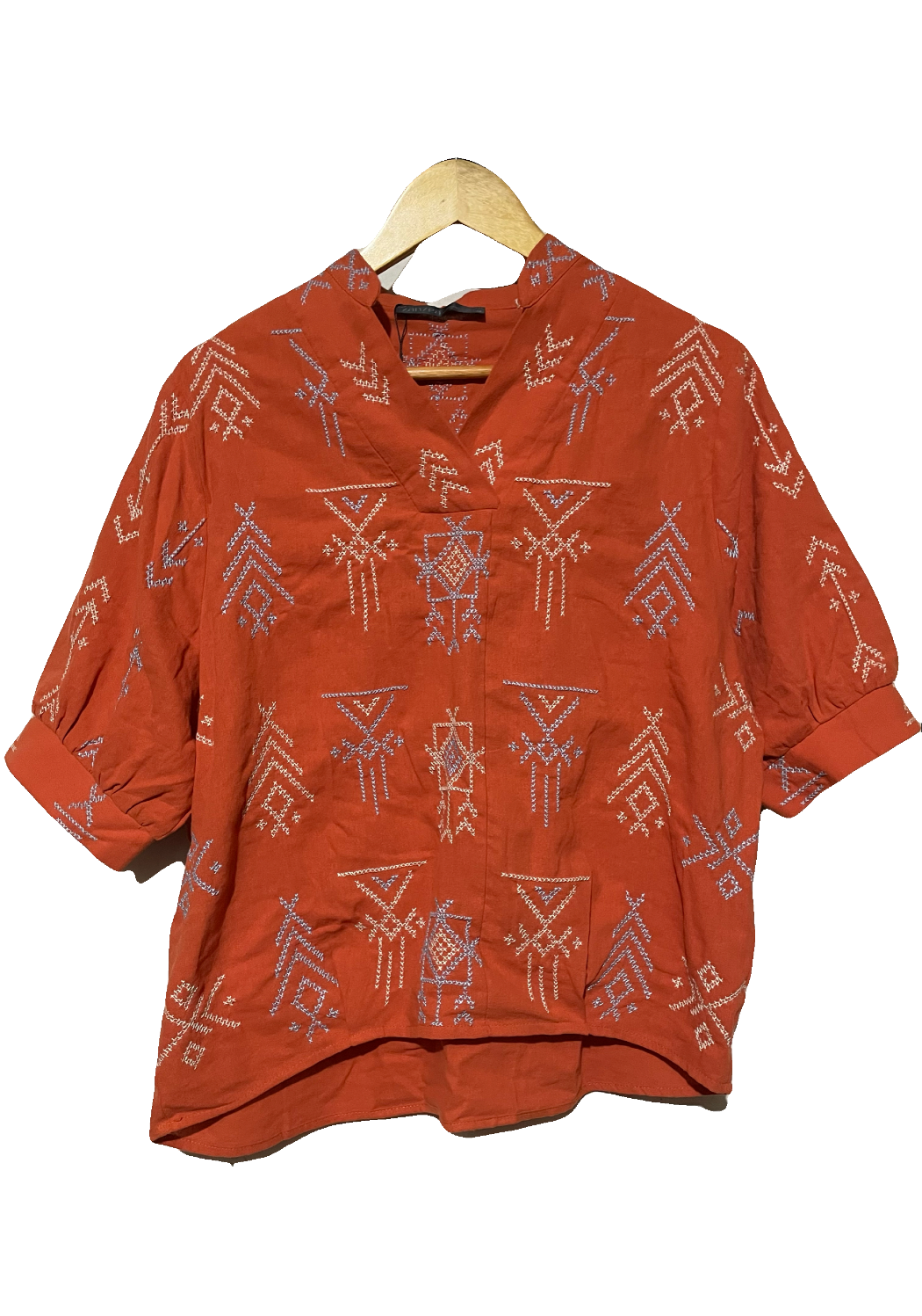 Blouse_37. T'BOLI HAND-EMBROIDERED DREAMCATCHER BLOUSE