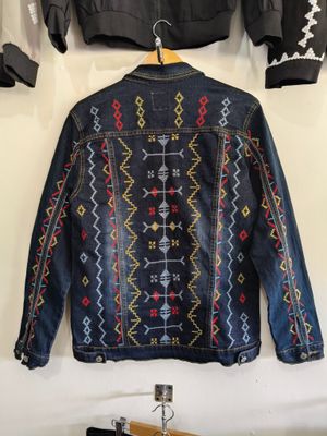 Jacket_09. T'BOLI HAND-EMBROIDERED DENIM JACKET