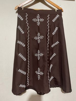 Skirt_41.  T'BOLI HAND- EMBROIDERED SKIRT