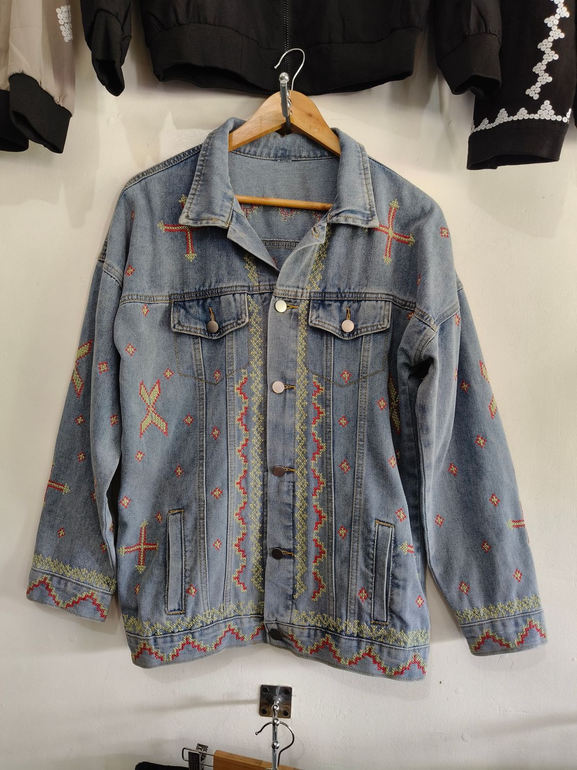 Jacket_15. T'BOLI HAND-EMBROIDERED DENIM JACKET